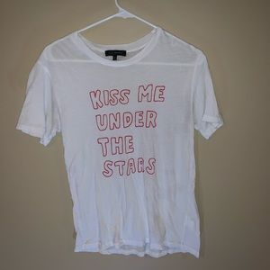 LA Hearts Red & White Graphic Tee Great Condition!